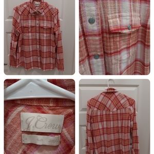 Jcrew flannel, size 4 slim